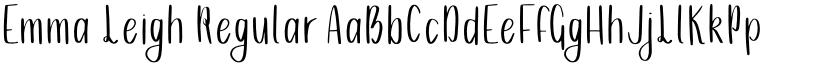 Emma Leigh Regular font