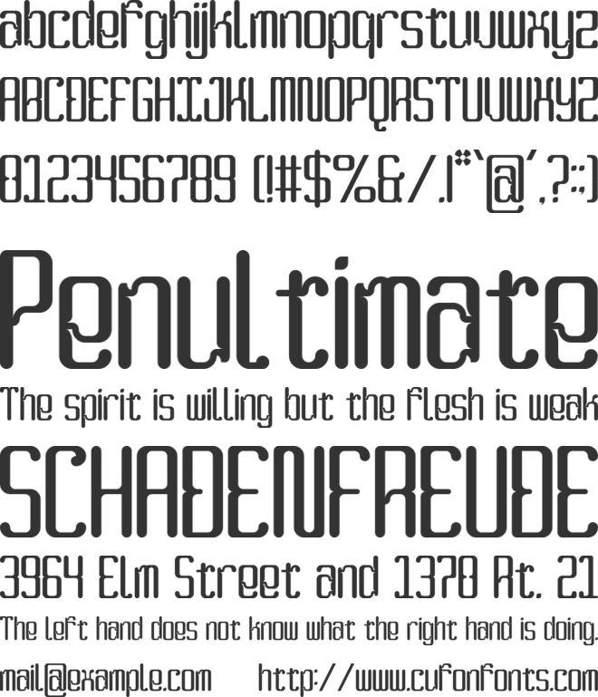 Metaversa font preview