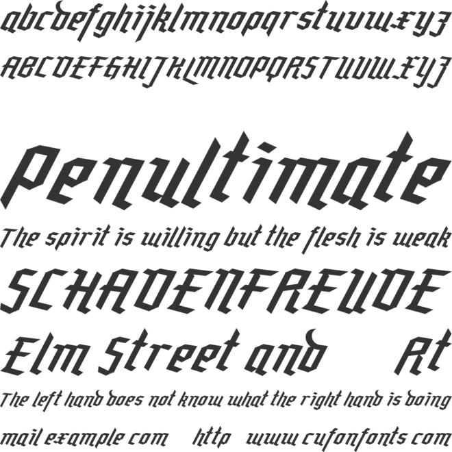 Rebellion FREE font preview