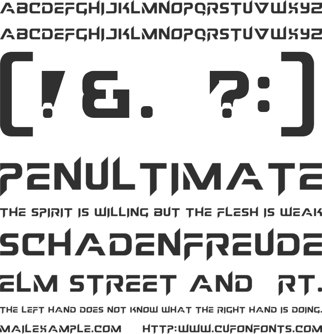 My Font font preview