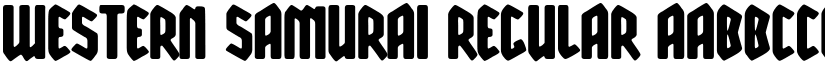 Western Samurai Regular font