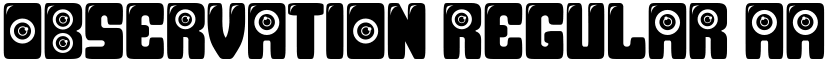 Observation Regular font