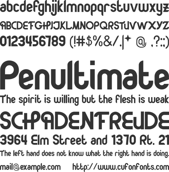 moonbeam font preview