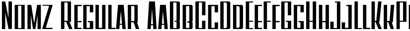 Nomz Regular font