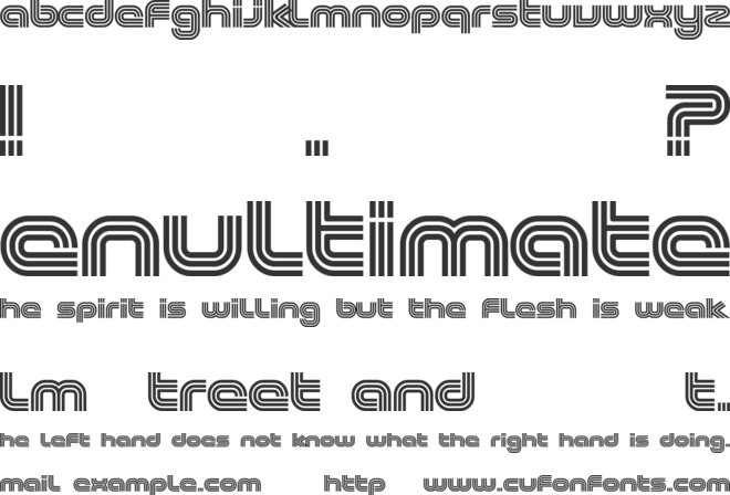 Excellence font preview