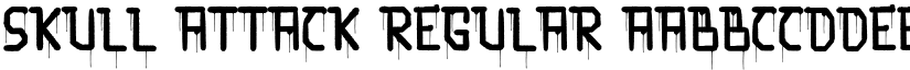 Skull Attack Regular font