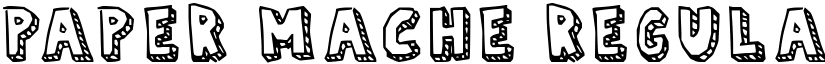 Paper Mache Regular font