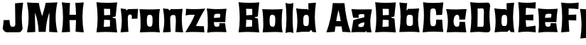 JMH Bronze Bold font