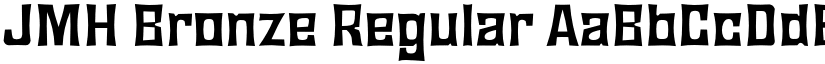 JMH Bronze Regular font