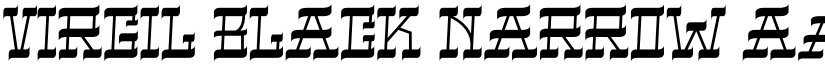 VIRGIL BLACK NARROW font