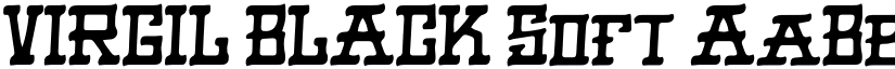 VIRGIL BLACK Soft font