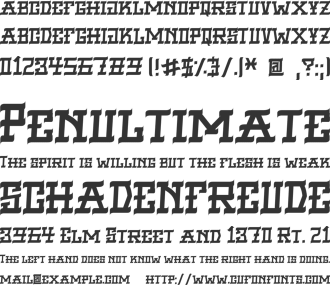 VIRGIL BLACK font preview