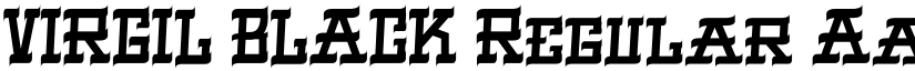 VIRGIL BLACK Regular font