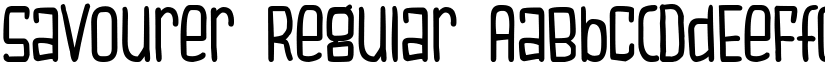 Savourer font download
