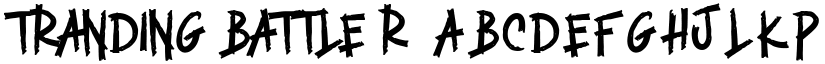 TRANDING BATTLE Regular font