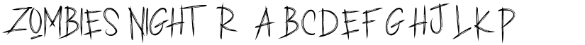 ZOMBIES NIGHT font download