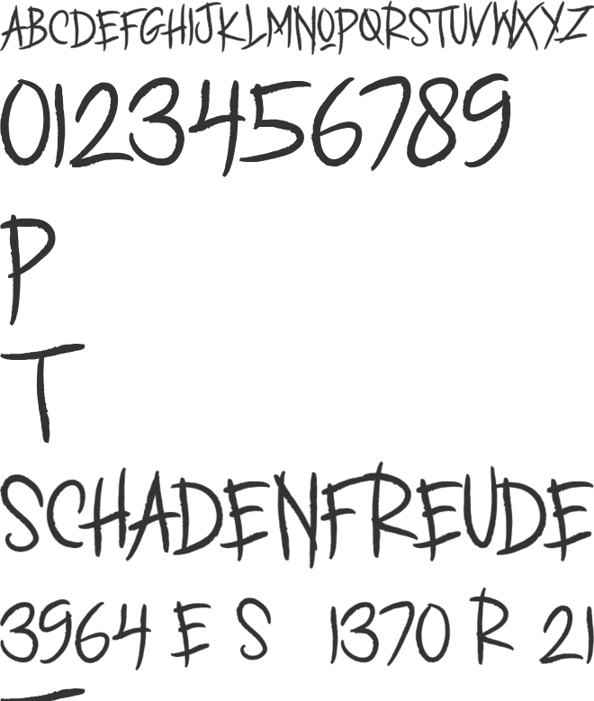 INKING SNAKE font preview