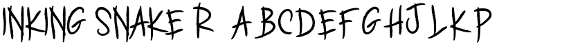 INKING SNAKE Regular font