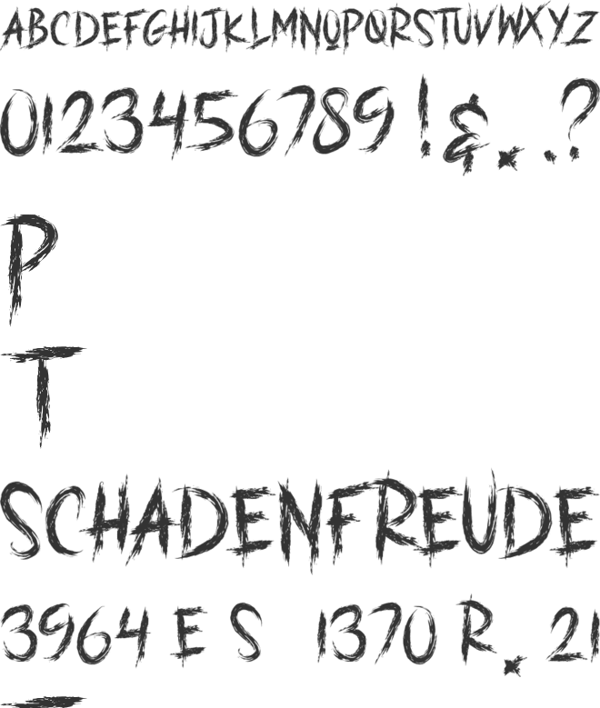 HARD STREET font preview