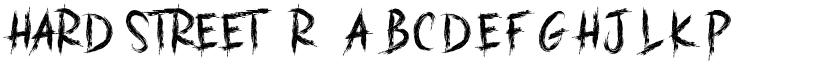 HARD STREET Regular font