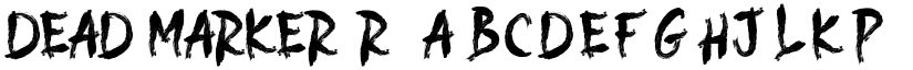 DEAD MARKER font download