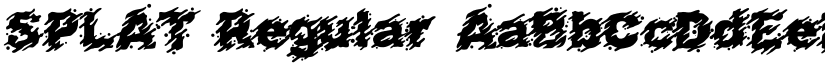 SPLAT Regular font