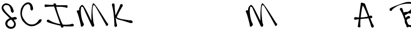 SCIMKfontfree font download