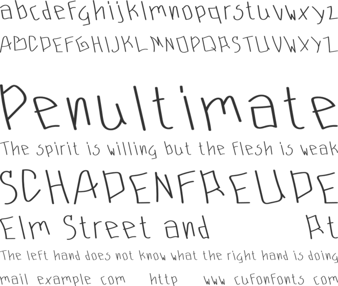 Rafasha font preview