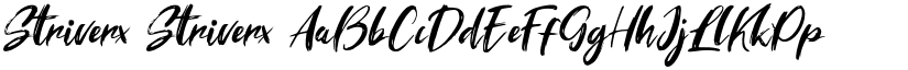 Striverx Striverx font