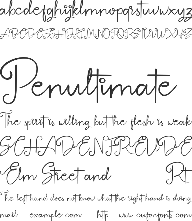 Betterlyne font preview