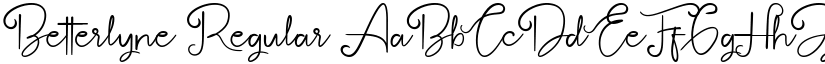 Betterlyne Regular font