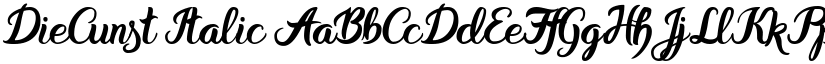DieCunst Italic font