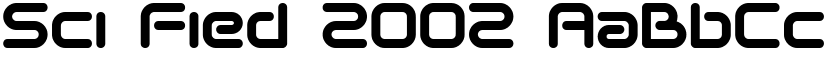 Sci Fied 2002 font