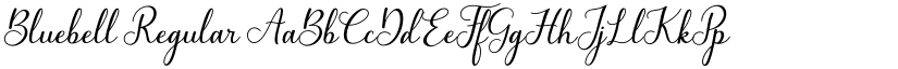 Bluebell Regular font