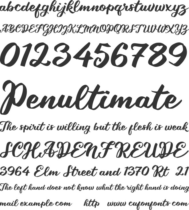 Takashi Minta font preview