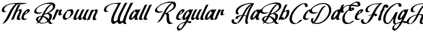 The Brown Wall Regular font