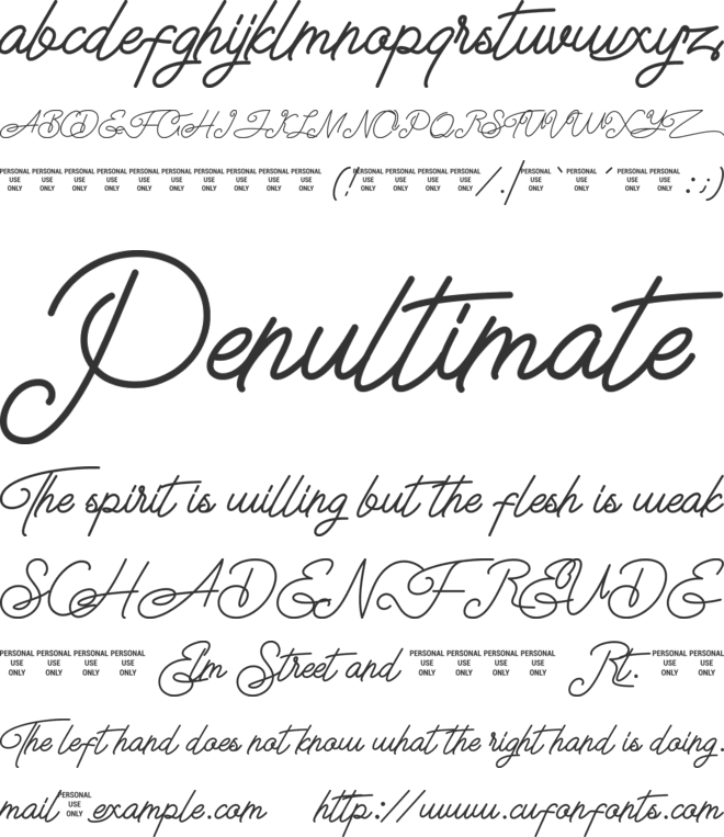 Airlangga font preview