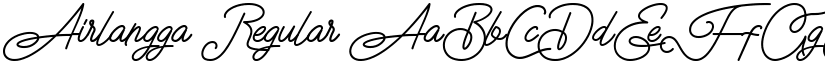 Airlangga Regular font