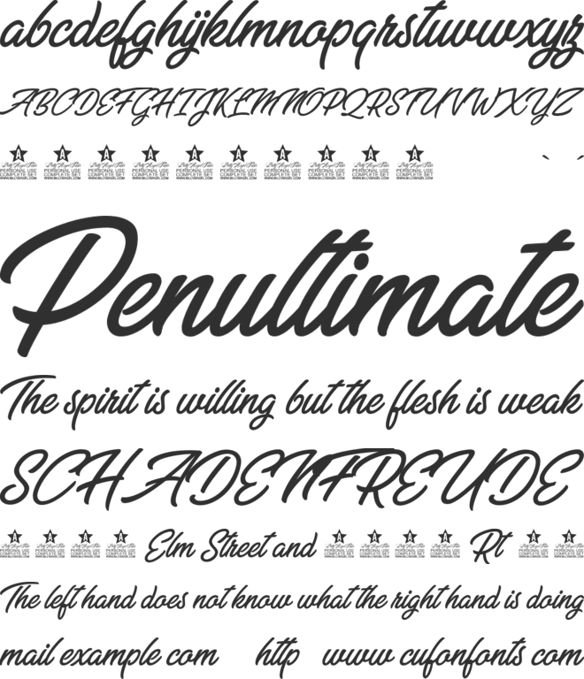 Sugar Kisses Personal Use font preview