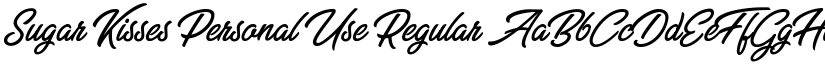 Sugar Kisses Personal Use Regular font