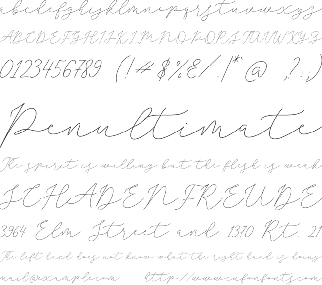 Sophia Christie font preview