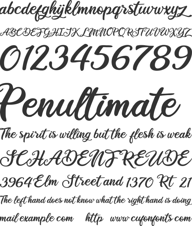 Ballet Harmony font preview