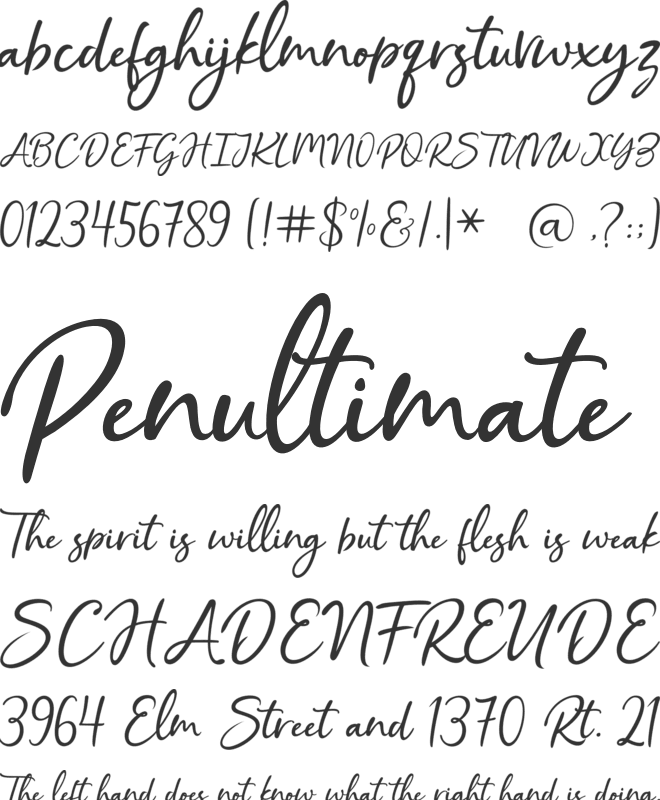 Cristalistic Script font preview