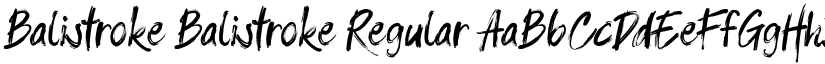 Balistroke Balistroke Regular font