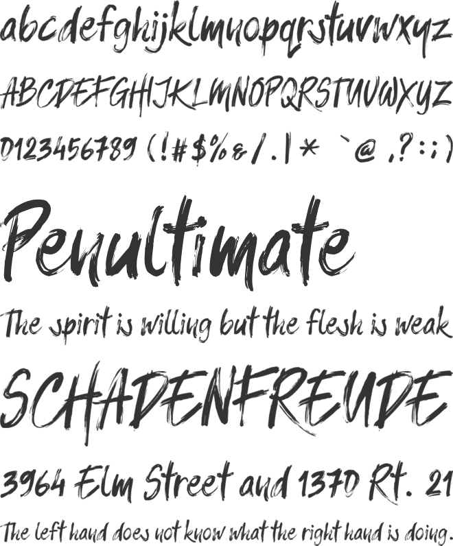 Balistroke font preview