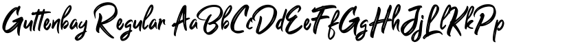 Guttenbay Regular font