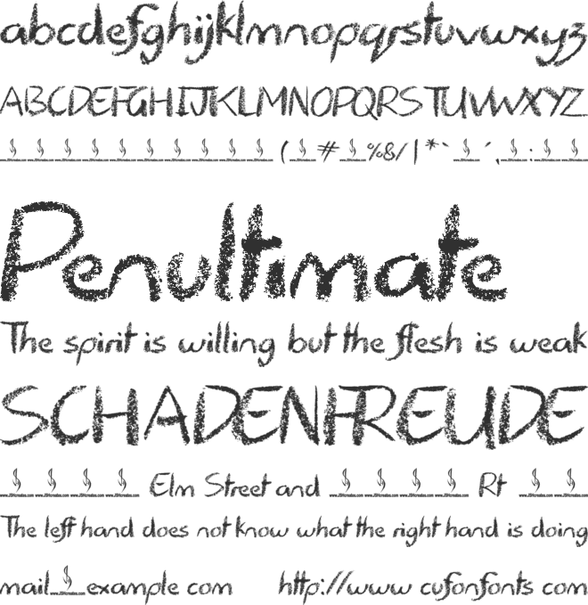 Ghost Story font preview
