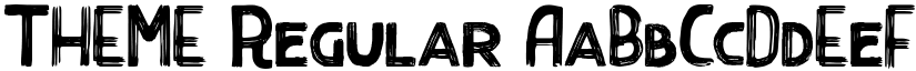 THEME Regular font