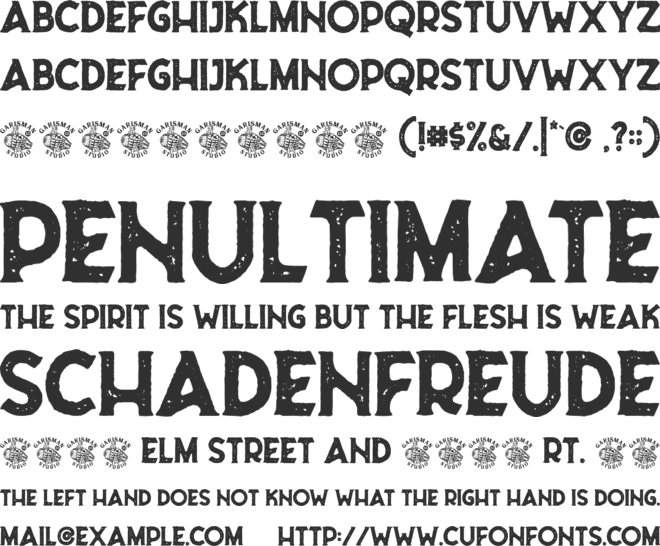 Riborn font preview