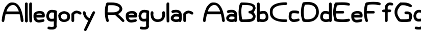 Allegory Regular font